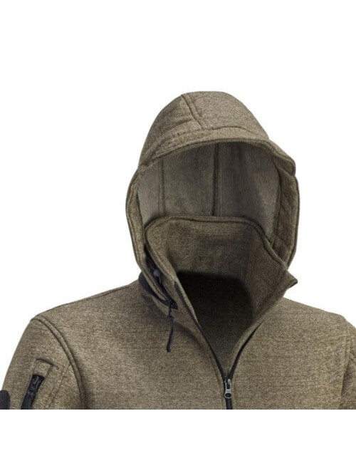 Chaleco de suéter para hombre Defcon 5 jack Tactical con capucha-Verde