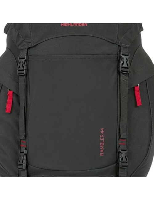 Highlander Rucksack Rambler New 44 Liter Rucksack-schwarz-rot