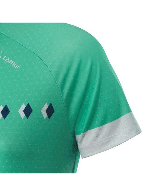 Maillot de ciclismo Loeffler de manga corta con maillot de bicicleta HZ Rise para mujer-Verde