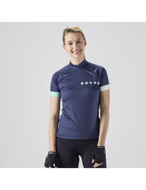 Loeffler cycling jersey maniche corte W bike jersey HZ Rise Donna-Verde