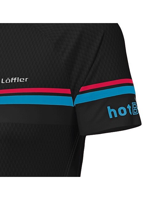 Loeffler manica corta ciclismo jersey W Bici Jersey FZ hotbond ® donne-nero