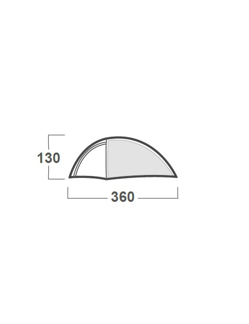 Husky tent Bronder 3 - lichtgewicht tent - 3 persoons - Groen