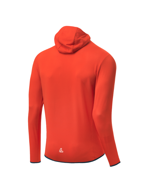 Chemise à manches longues Loeffler sweat à capuche m HZ Aero TechFleece-Orange