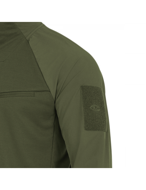 Highlander Tactical Hirta Hybrid midlayer shirt-Jacke für Herren - Grün