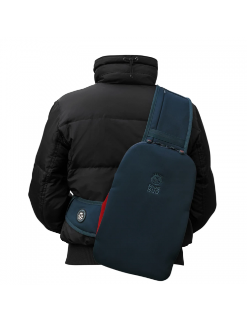 Snugbud Classic-Bodywarmer Rucksack mit Wärmekanne-Blau-Rot