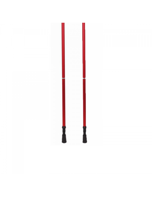 Bastones Husky para caminar (juego) Trekking Slade plegable de 3 piezas-Rojo