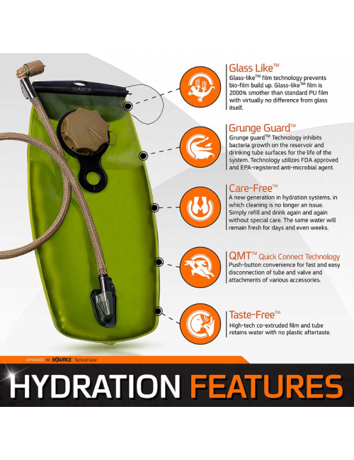 Source tactical water bag-zaino da 3 litri hydration pack - Coyote