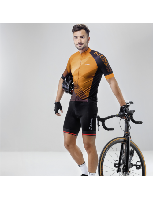 Loeffler manica corta ciclismo jersey M Bike Jersey FZ Hotbond-Arancione