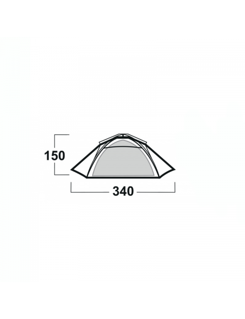 Husky outdoor compact Beasy 3 blackroom tenda - 3 persone-Verde