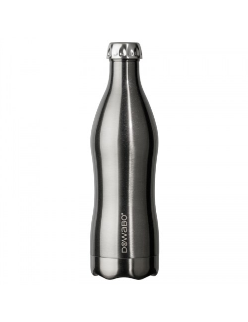 Dowabo thermos bottle double wall Metallic Collection - 750 ml - Silver