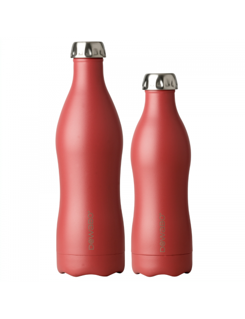 Dowabo Thermoskanne doppelwandige Erdkollektion Berry - 750 ml - Rot