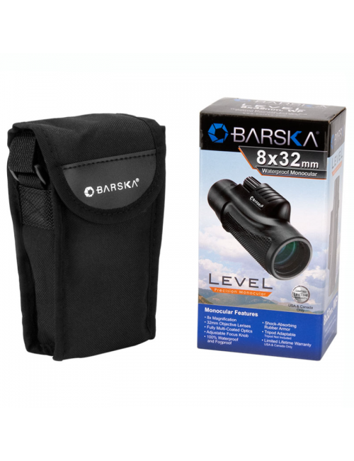 Barska mono binocolo Mono Livello 8x32 impermeabile-nero