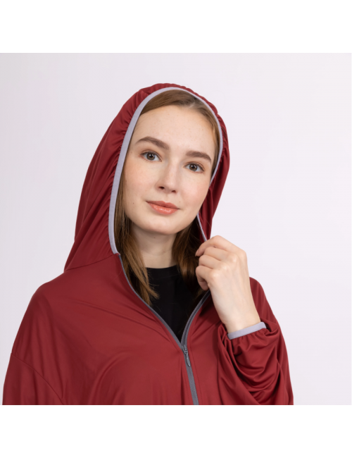 Bergstop binnen slaapzak en ochtendjas in één Microliner Stretch - Rood