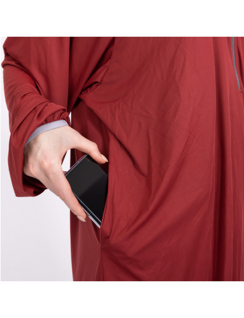 Inner sleeping bag and dressing gown in one Microliner Stretch-Red