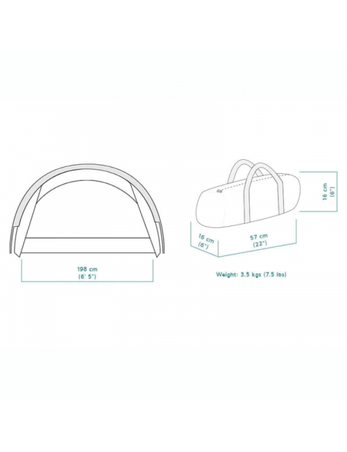 Crua Duo Maxx - lichtgewicht hiking tent - 3 persoons - 3,9 kg - Groen