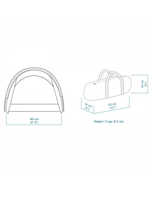 Crua Duo Combo-tenda leggera-2 persone + Culla Cocoon-Verde