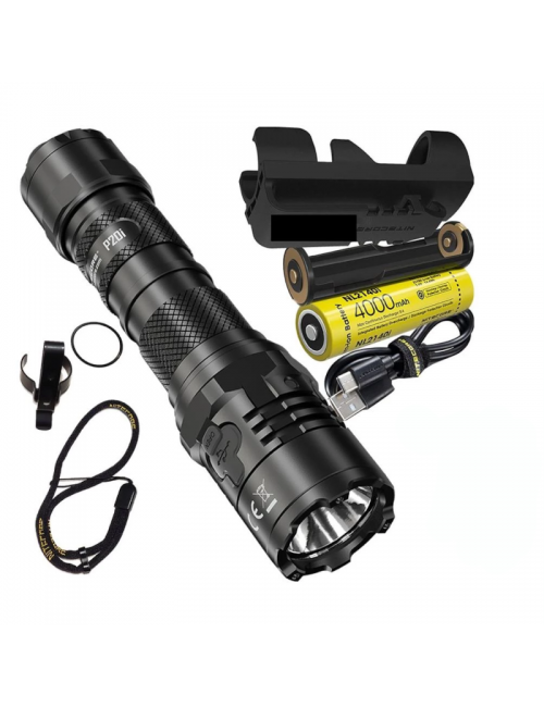 NiteCore flashlight P20i I-Generation - USB-C rechargeable-1800 lumens - Black