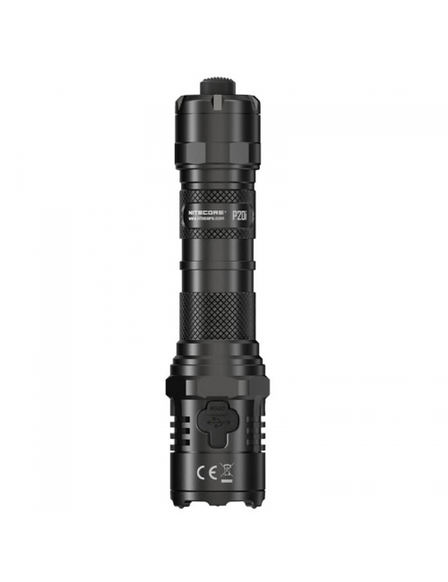 NiteCore flashlight P20i I-Generation - USB-C rechargeable-1800 lumens - Black