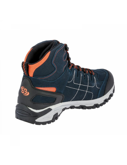 Brütting Wanderschuhe Mount Shasta Hoch-marineblau mit Orange