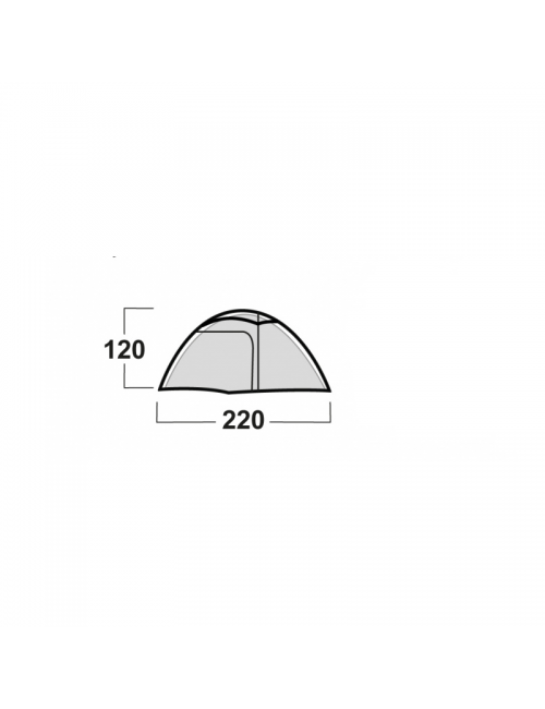 Husky Sawaj Triton 2 - lichtgewicht tent - 2 persoons - 1.7 kg - Groen