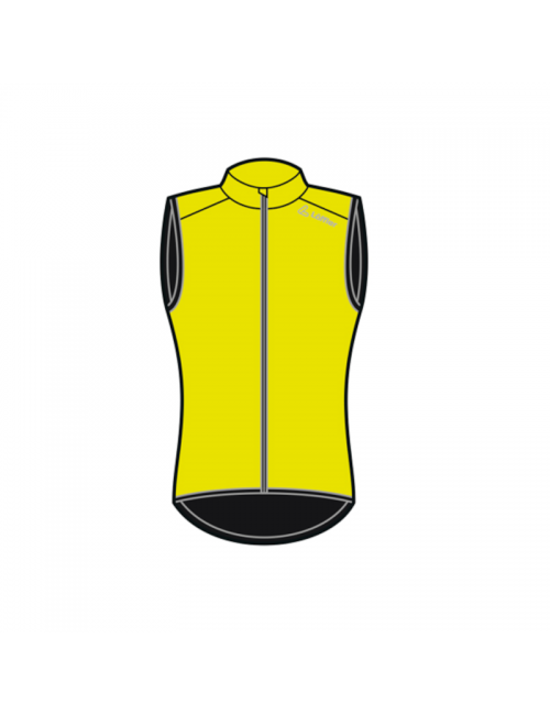 Loeffler fietsvest zonder mouwen M Bike Vest Windshell - Neon Geel