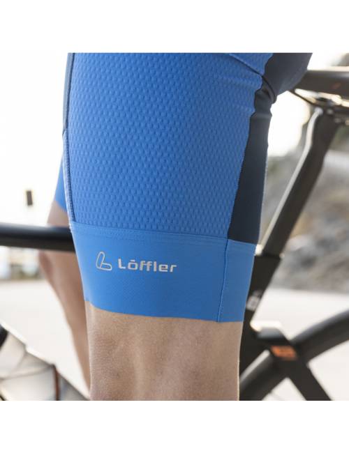 Cuissard cycliste Loeffler M Cuissard à bretelles Vélo Vuelta Homme-Bleu