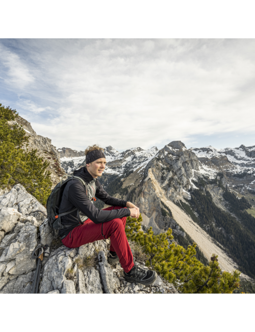 Löffler zip-off Wanderhose m Zip-off Trekkinghose Tapered CSL-Rot