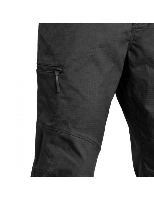 Defcon 5 pantalones para exteriores-pantalones de senderismo 'Lynx' negros con ripstop-Negro