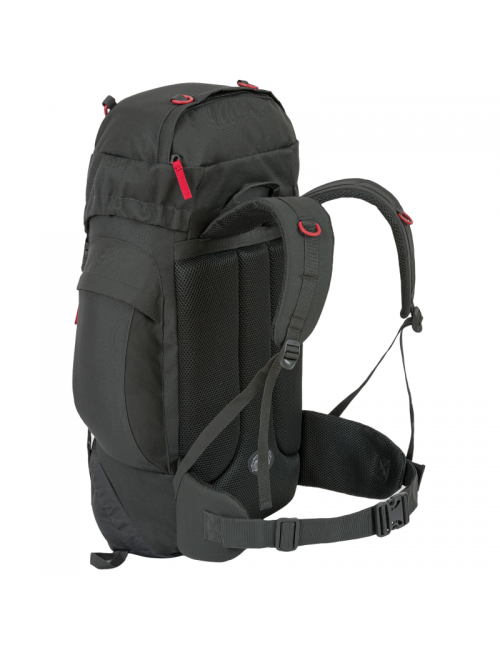 Highlander Rucksack Rambler New 44 Liter Rucksack-schwarz-rot