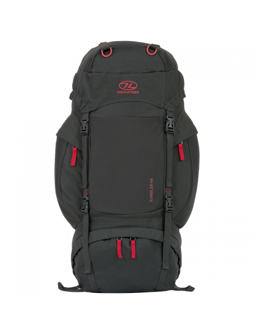 Highlander Rucksack Rambler New 44 Liter Rucksack-schwarz-rot