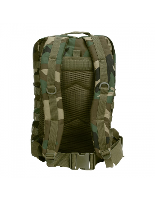 Mochila de montaña 101 Inc Modelo US Army de 45 litros-Camo Woodland