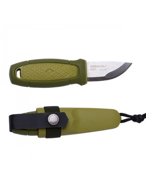 Mora survivalmes Eldris Neck Knife Sandvik staal - Groen