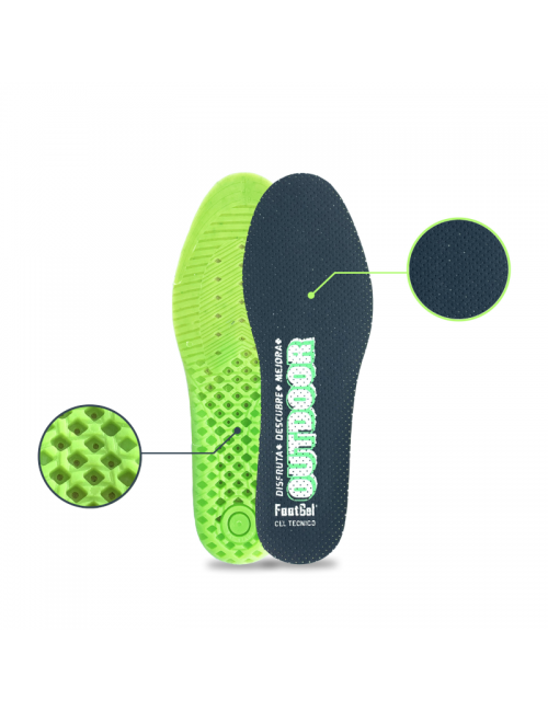 Plantari Footgel Outdoor Trekking-Eucalipto-verde