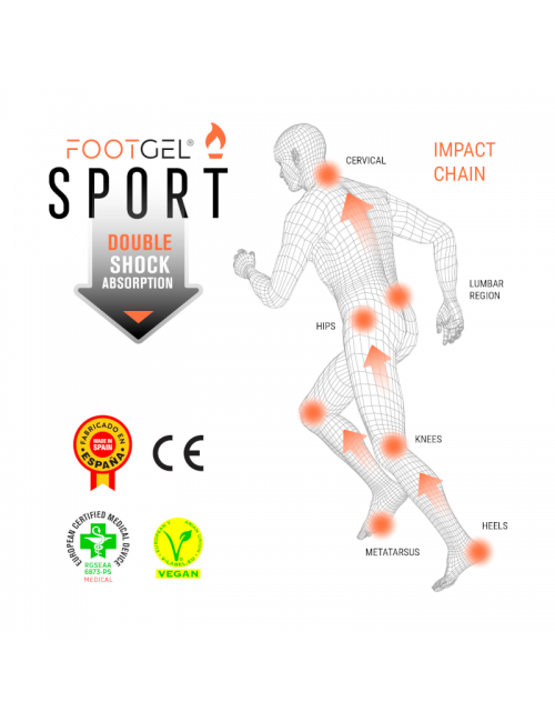 Fußgel Einlegesohlen MultiSport-Orangenduft-Orange