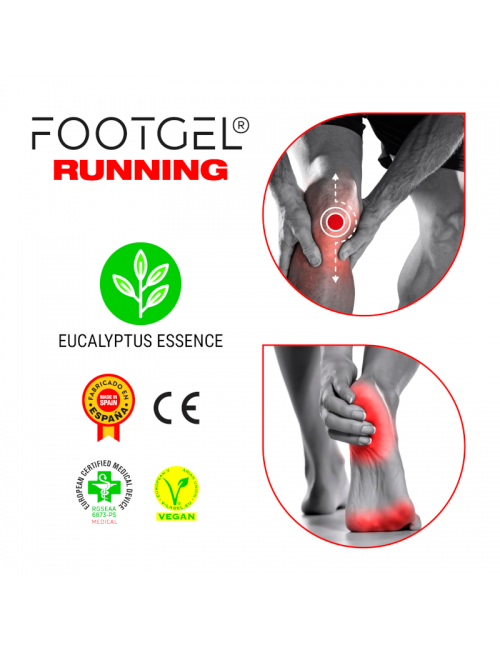 Plantari Footgel Running Tecnico-eucalyptus scent-Rosso