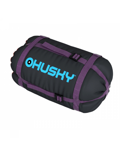 Husky Mumienschlafsack Drape 20 für Damen -20°C 200 x 80 cm-Schwarz/Lila