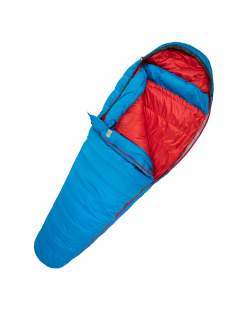 Sac de couchage momie SirJoseph trekking Rimo II 600-gauche 200 cm-Bleu