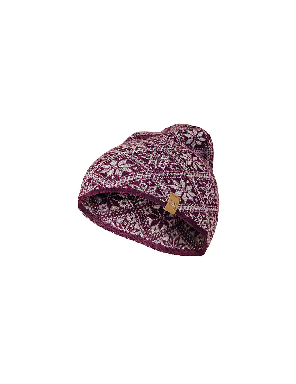 Gorro de punto Ivanhoe de lana Freya Col Lombarda - talla única-rojo