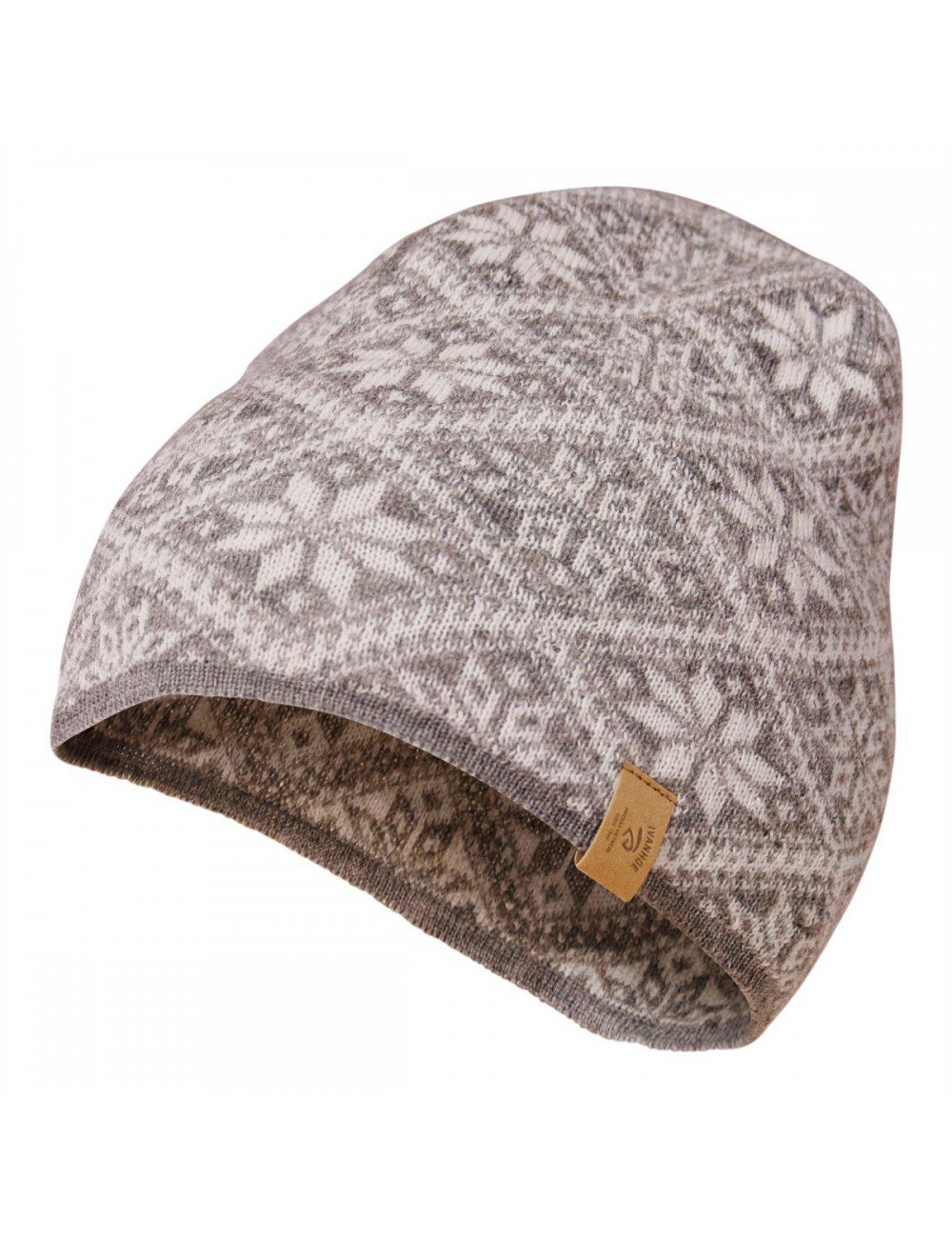 Gorro de punto de lana Ivanhoe Freya Gris Jaspeado-Talla única-Gris