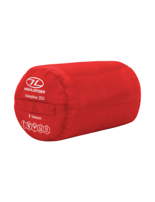 Saco de dormir para momias Highlander Sleepline 350 Momia 4°C-Rojo