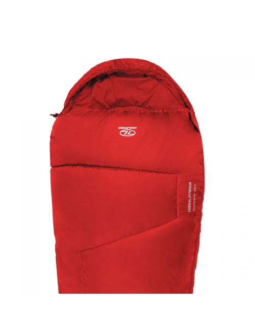 Saco de dormir para momias Highlander Sleepline 350 Momia 4°C-Rojo