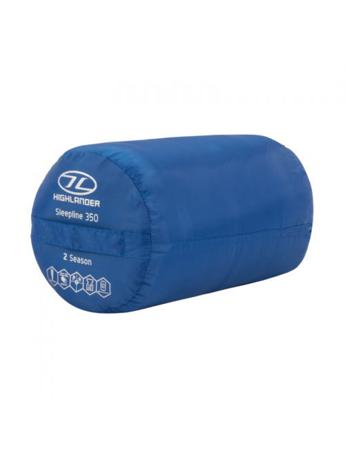 Saco de dormir para momias Highlander Sleepline 350 Momia 4°C-Azul