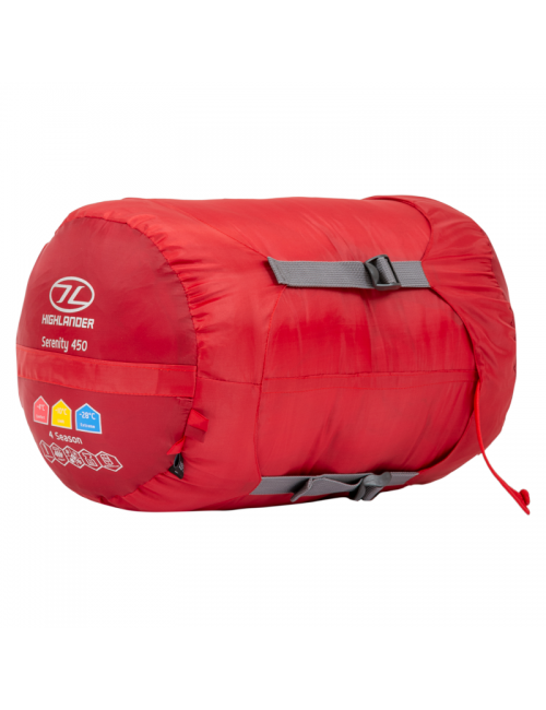 Highlander Mumienschlafsack Serenity 450 Mumie -28°C - Rot