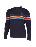 Ivanhoe wollen trui Retro-Hang Loose Navy ronde hals - Blauw