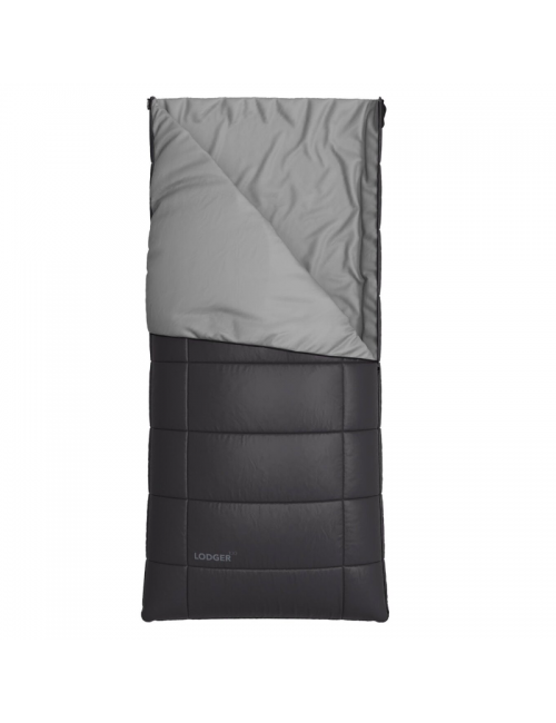 Manta para saco de dormir al aire libre Hannah modelo Lodger 100 izquierda -1°C-Gris