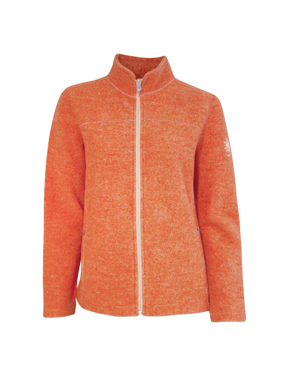 Ivanhoe dames wollen full-zip vest Beata Coral Rose - Oranje