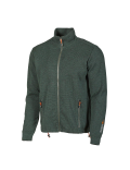 Ivanhoe vest Hadar Full Zip Riffle Green - fijne merinowol - Groen