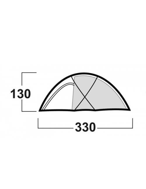 Husky Extreme Felen 2-3 - lichtgewicht tent - 2-3 persoons - Rood