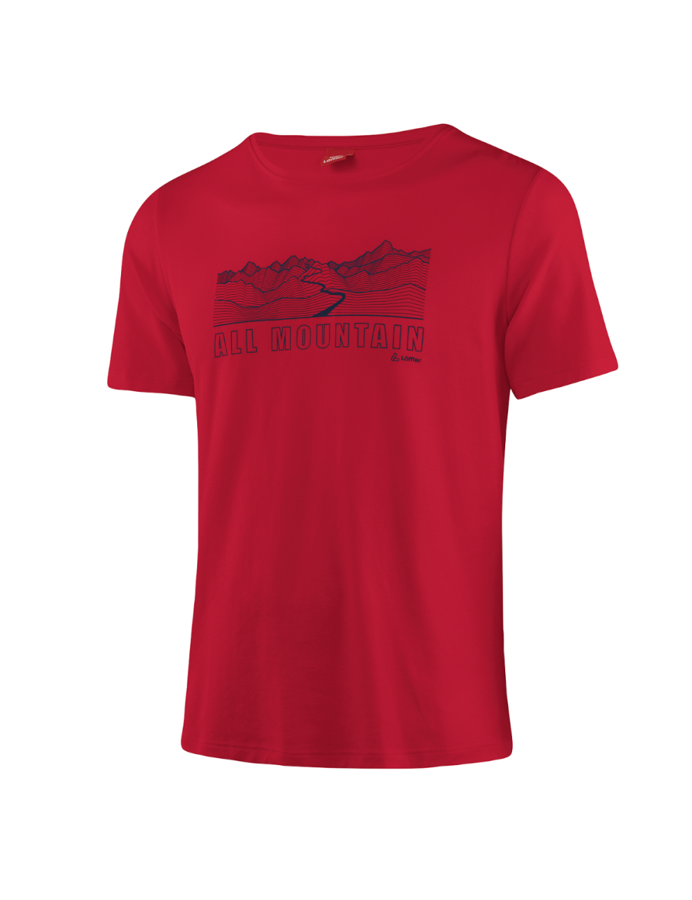 Chemise à manches courtes Loeffler m Printshirt All Mountain Transtex ® single-rouge