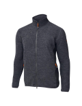 Ivanhoe vest Troy Full Zip Graphite Marl voor heren van wol - Grijs